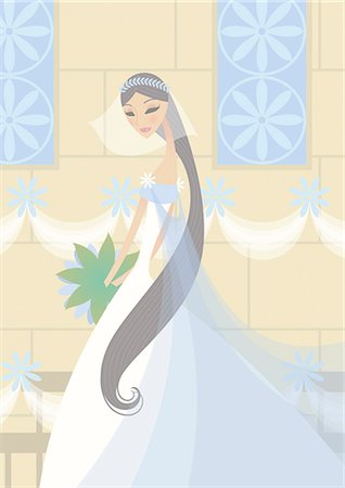 Close-up of a bride Stock Photo - Premium Royalty-Free, Code: 630-03481901