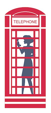 red call box - Woman using a public phone Stock Photo - Premium Royalty-Free, Code: 630-03482564