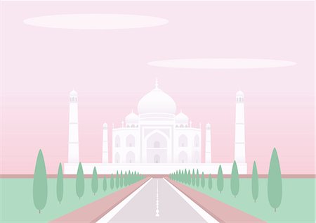 simsearch:630-03482328,k - Facade of a mausoleum, Taj Mahal, Agra, Uttar Pradesh, India Stock Photo - Premium Royalty-Free, Code: 630-03482574