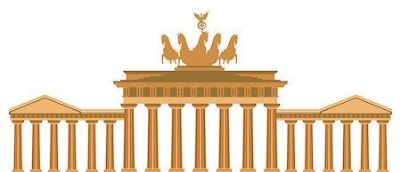 simsearch:649-08703248,k - Quadriga statues on a monument, Brandenburg Gate, Berlin, Germany Stock Photo - Premium Royalty-Free, Code: 630-03482576
