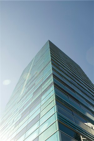 property release - Modern office building, low angle view Foto de stock - Sin royalties Premium, Código: 632-05401049