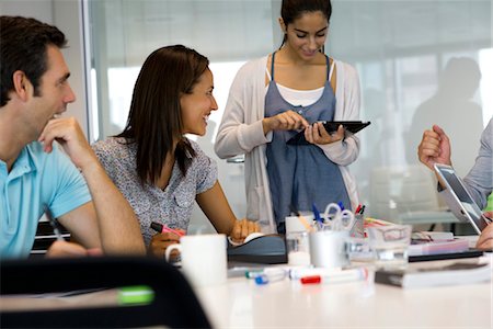 professional man digital tablet - Business associates in casual meeting Stock Photo - Premium Royalty-Free, Code: 632-05553425