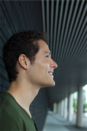 Smiling man, profile Stock Photo - Premium Royalty-Free, Code: 632-05604206