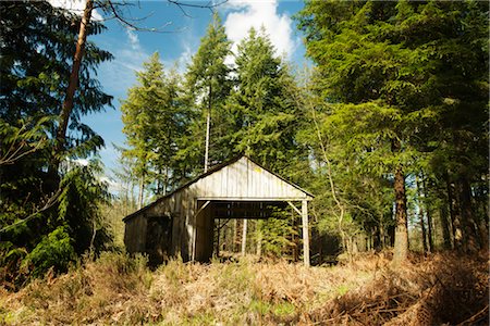 rustic cabins - Rustic country cottage, Guilliers, Brittany, France Stock Photo - Premium Royalty-Free, Code: 632-05760768