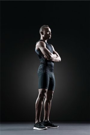 simsearch:632-05816974,k - Male athlete, portrait Foto de stock - Sin royalties Premium, Código: 632-05816474