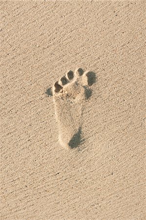 Empreinte dans le sable Photographie de stock - Premium Libres de Droits, Code: 632-05816845