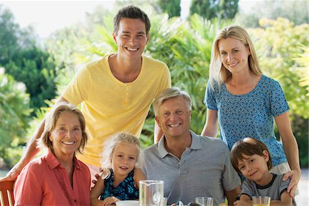 simsearch:632-05845110,k - Multi-generation family outdoors, portrait Stock Photo - Premium Royalty-Free, Code: 632-05845638