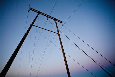 simsearch:632-01157449,k - Power lines, low angle view Stock Photo - Premium Royalty-Free, Code: 632-05845720