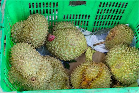 durião - Durians in basket Foto de stock - Royalty Free Premium, Número: 632-05991223