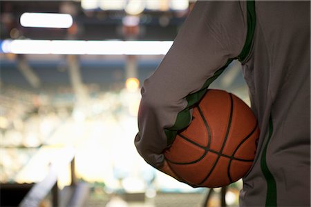 Man looking down at stadium, rear view Foto de stock - Sin royalties Premium, Código: 632-05991318