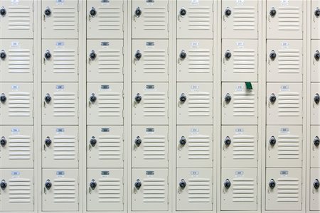 safety in numbers - Lockers, full frame Stock Photo - Premium Royalty-Free, Code: 632-05991664