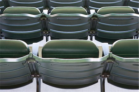 seats back - Empty stadium seating, cropped Stock Photo - Premium Royalty-Free, Code: 632-05991757