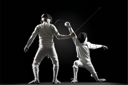 person lunge - Fencers fencing Stock Photo - Premium Royalty-Free, Code: 632-05992164