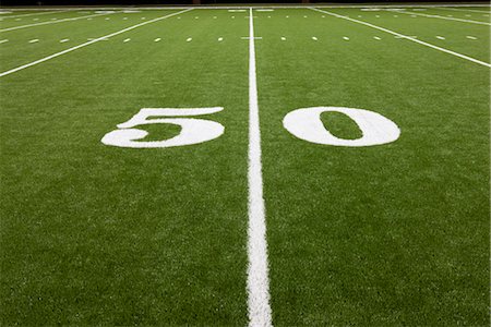 soccer field - Fifty yard line on football field Stock Photo - Premium Royalty-Free, Code: 632-05992267