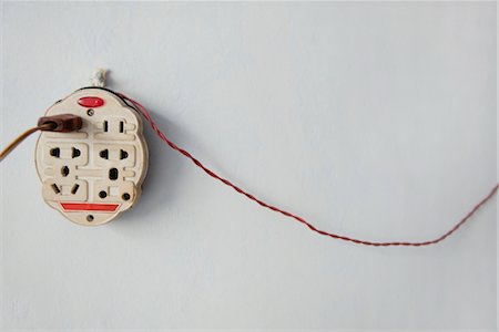 electrical cord nobody - Electrical outlet Stock Photo - Premium Royalty-Free, Code: 632-06029757