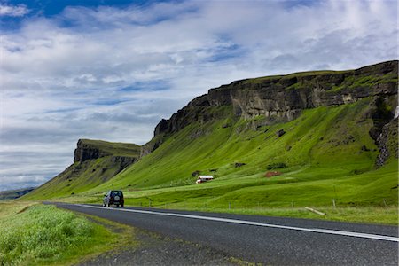 Road through countryside, Iceland Foto de stock - Sin royalties Premium, Código: 632-06029897