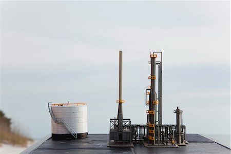 Raffinerie de pétrole de modèle Photographie de stock - Premium Libres de Droits, Code: 632-06029951