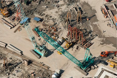 Aerial view of construction site Stock Photo - Premium Royalty-Free, Code: 632-06030031