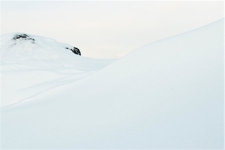 Snow-covered hillside Foto de stock - Sin royalties Premium, Código: 632-06030145