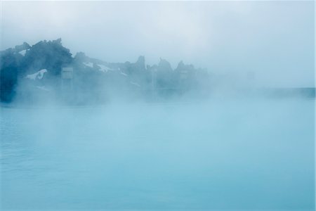Blue Lagoon geothermal spa, Reykjanes Peninsula, Iceland Foto de stock - Sin royalties Premium, Código: 632-06030229