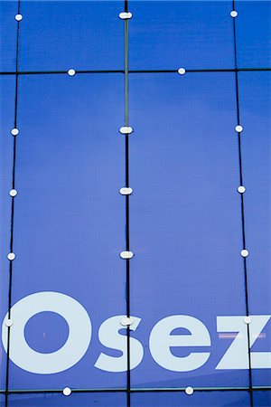Close-up of "osez" painted on building facade Stock Photo - Premium Royalty-Free, Code: 632-06118689
