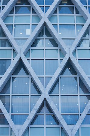 pattern (man made design) - Modern building facade, cropped Stock Photo - Premium Royalty-Free, Code: 632-06118791