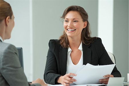 recruiting - Businesswoman interviewing job applicant Stock Photo - Premium Royalty-Free, Code: 632-06118952