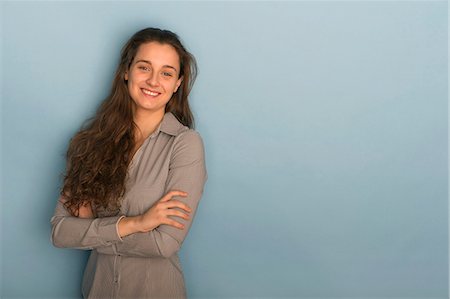 Smiling young woman, portrait Stock Photo - Premium Royalty-Free, Code: 632-06317224