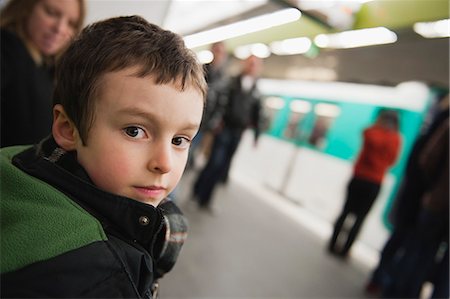 subway - Boy waiting for train in subway station Stock Photo - Premium Royalty-Free, Code: 632-06317311