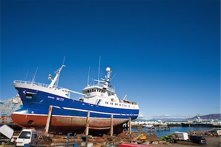 Iceland, ship in shipyard Stock Photo - Premium Royalty-Free, Code: 632-06317372