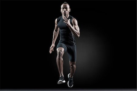 sprinteur - Runner running Photographie de stock - Premium Libres de Droits, Code: 632-06317550