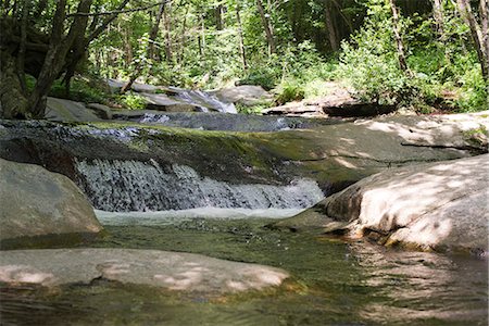 stream body of water - Stream running through woods Stock Photo - Premium Royalty-Free, Code: 632-06317870