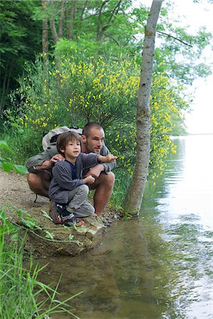 parents river - Father and son by river Stock Photo - Premium Royalty-Free, Code: 632-06318062