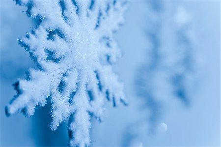 snow christmas nobody - Snowflake decoration Stock Photo - Premium Royalty-Free, Code: 632-06354018