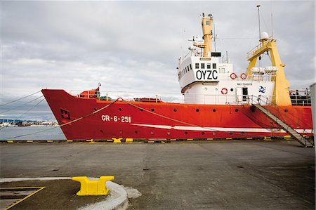 freighter - Ship docked in harbor Stock Photo - Premium Royalty-Free, Code: 632-06354269