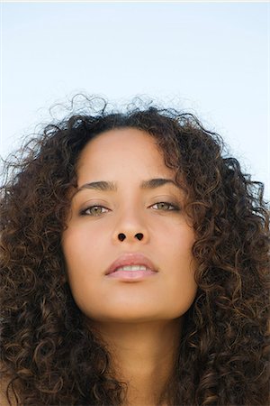 face looking up - Young woman, portrait Stock Photo - Premium Royalty-Free, Code: 632-06404497