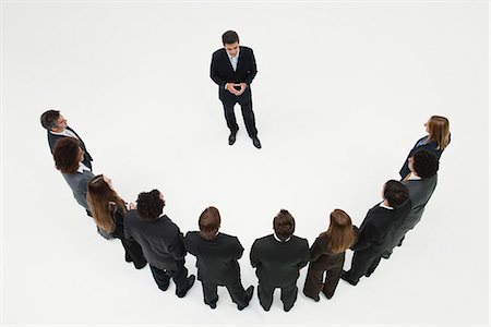standing in a line - CEO meeting with team of business associates Stock Photo - Premium Royalty-Free, Code: 632-06404605