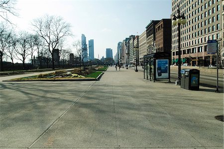 Michigan avenue, Chicago Foto de stock - Sin royalties Premium, Código: 632-06404756