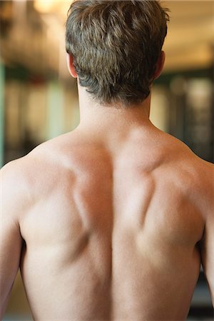 simsearch:632-05991270,k - Barechested man, rear view Stock Photo - Premium Royalty-Free, Code: 632-06779156