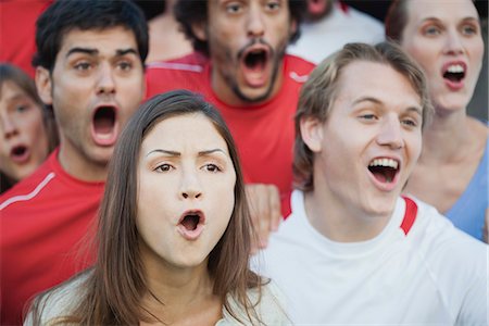 excited sport fan - Spectators at sports match Stock Photo - Premium Royalty-Free, Code: 632-07161427