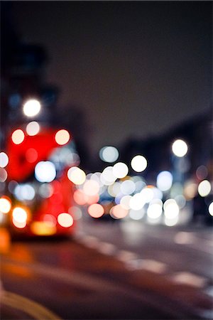 street backgrounds - City street at night, defocused Stock Photo - Premium Royalty-Free, Code: 632-08129970