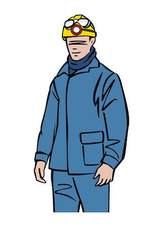 fossiler brennstoff - Illustration of a miner Stockbilder - Premium RF Lizenzfrei, Bildnummer: 632-08227911