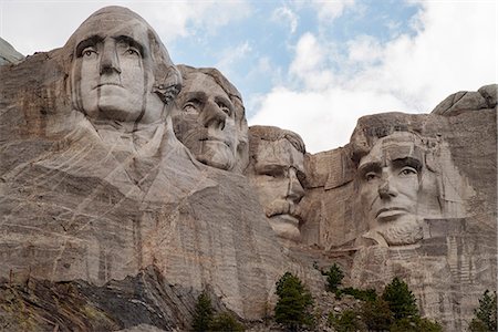 patriotic - Mount Rushmore National Memorial, South Dakota, USA Foto de stock - Sin royalties Premium, Código: 632-08545862