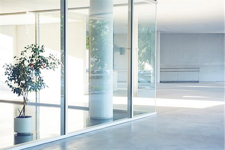 potted plants indoors nobody - Office building lobby Stock Photo - Premium Royalty-Free, Code: 632-08886613