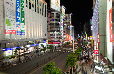street shop in tokyo - Crowd of people crossing street Stock Photo - Premium Royalty-Free, Code: 632-09273103