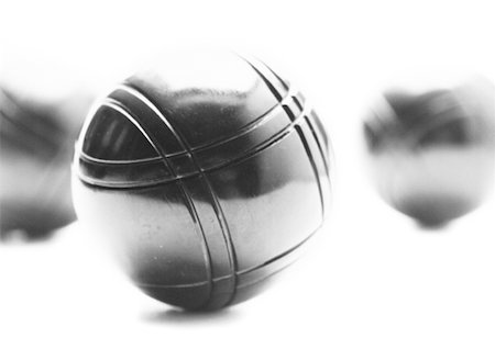 Pétanque-Kugeln, b&w. Stockbilder - Premium RF Lizenzfrei, Bildnummer: 632-01144852