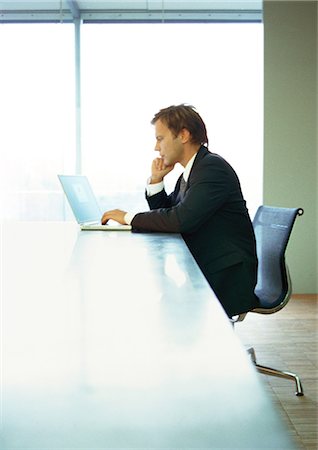 decision maker - Businessman working on computer Stock Photo - Premium Royalty-Free, Code: 632-01147806