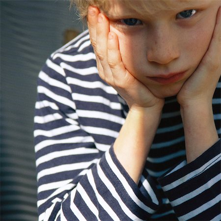 sulk boy - Boy with head in hands Stock Photo - Premium Royalty-Free, Code: 632-01148781