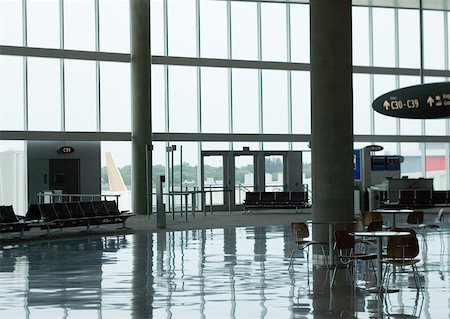 empty airport - Airport concourse Stock Photo - Premium Royalty-Free, Code: 632-01155958