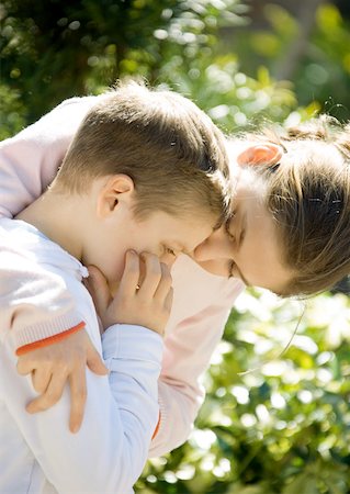 sad 12 year old girl - Girl comforting little brother Stock Photo - Premium Royalty-Free, Code: 632-01157276